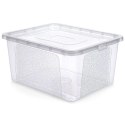 Pojemnik do Przechowywania z Pokrywką 20 L VILDE Organizer 40 x 33 x 20 cm