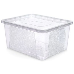 Pojemnik do Przechowywania z Pokrywką 20 L VILDE Organizer 40 x 33 x 20 cm