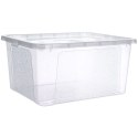 Pojemnik do Przechowywania z Pokrywką 20 L VILDE Organizer 40 x 33 x 20 cm