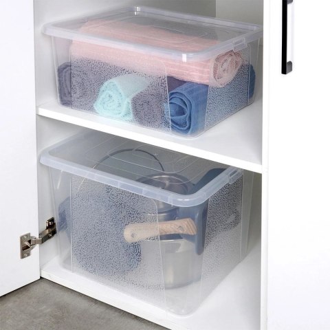 Pojemnik do Przechowywania z Pokrywką 20 L VILDE Organizer 40 x 33 x 20 cm