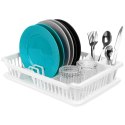 Suszarka na Naczynia Biała z Tacą Ociekową 8 Miejsc na Talerze ORION