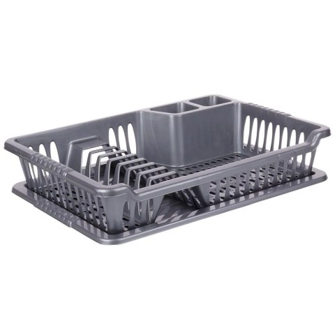 Suszarka na Naczynia Szara Ociekacz z Tacą na Talerze 40 cm ORION