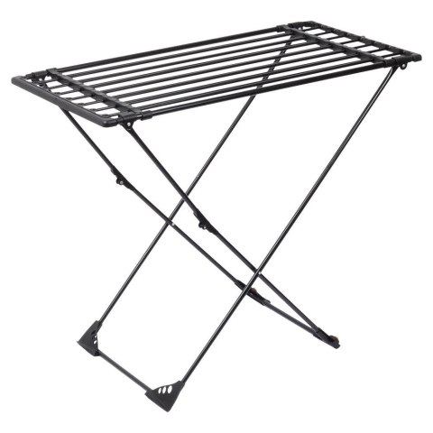 Suszarka na pranie metalowa czarna rozsuwana XXL 110-189 cm Suszarka na pranie metalowa czarna rozsuwana XXL 110-189 cm