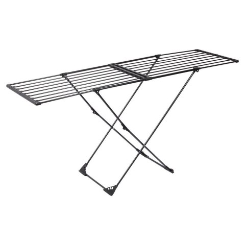 Suszarka na pranie metalowa czarna rozsuwana XXL 110-189 cm Suszarka na pranie metalowa czarna rozsuwana XXL 110-189 cm