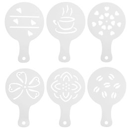 Szablony do Kawy i Deserów 6 el. do Ozdabiania Ciast Ciasteczek ORION