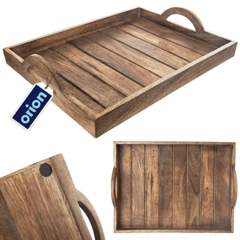 Taca do Serwowania Drewniana MANGO 40,5 x 30,5 cm ORION Loft Uchwyty