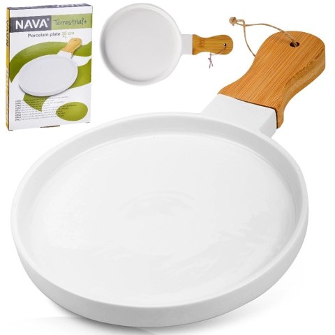 Talerz do serwowania porcelanowy TERRESTRIAL 34,5x21,5 cm Talerz do serwowania porcelanowy TERRESTRIAL 34,5x21,5 cm