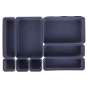Organizer do Szuflady Modułowy 8 szt Akcesoria Biurowe VILDE Grafitowy
