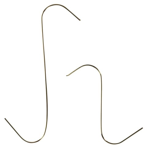 Zawieszki Haczyki 150 szt. VILDE Metalowe Złote na Bombki 4/6 cm