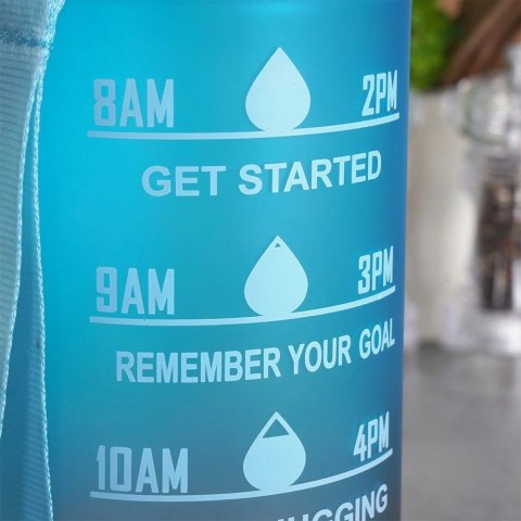 Butelka na Wodę EXCELLENT HOUSEWARE 1 L Motywująca z Podziałką Ombre