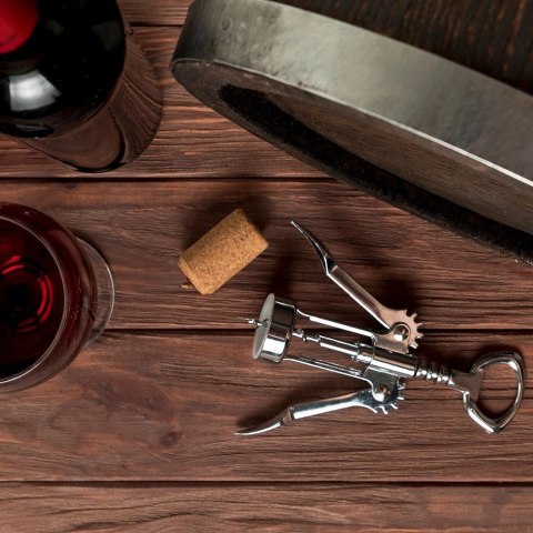 Korkociąg do Wina Stalowy 17 cm EXCELLENT HOUSEWARE Wytrzymały ze Stali
