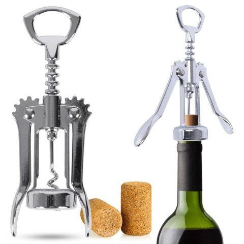 Korkociąg do Wina Stalowy 17 cm EXCELLENT HOUSEWARE Wytrzymały ze Stali