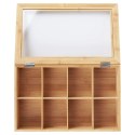 Organizer na Herbatę Bambusowy EXCELLENT HOUSEWARE 32 x 20 x 6,5 cm 8 el.
