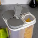 Pojemnik Dzielony z Dozownikiem 2,4 L EXCELLENT 4 Przegrody 23,5 x 13,5 cm