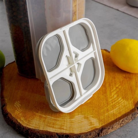 Pojemnik Dzielony z Dozownikiem 3 L EXCELLENT 4 Przegrody 30,5 x 13,5 cm