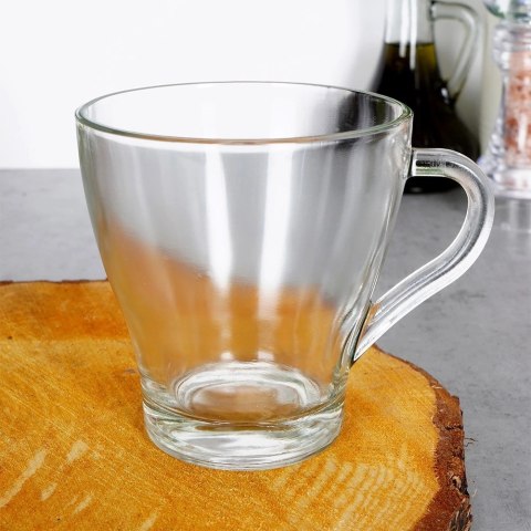 Szklanki do Kawy Herbaty Zestaw 4 szt. 280 ml EXCELLENT z Uchwytem