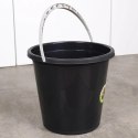 Wiadro Gospodarcze Plastikowe Czarne 10 L VILDE Recykling z Miarką