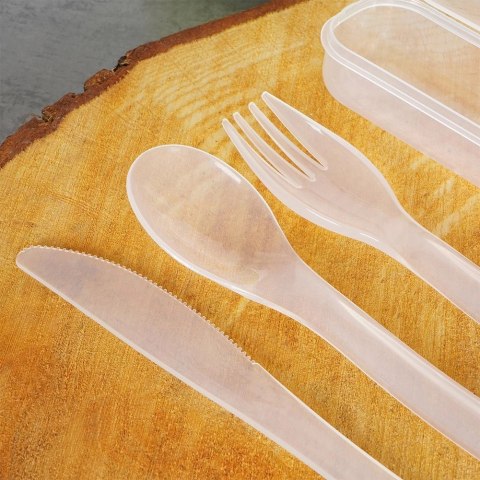 Zestaw Sztućców 4 el. EXCELLENT HOUSEWARE Turystyczne Plastik Etui