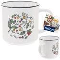Kubek Ceramiczny na Kawę Herbatę Kakao Duży Kwiaty Prezent ORION 700 ml