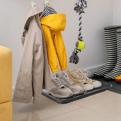 Mata na Buty Ociekowa 38 x 38 x 2,5 cm z Wypustkami Ochronna Czarna ORION