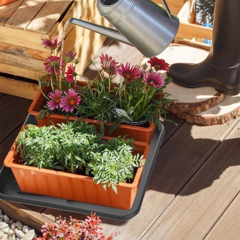 Mata na Buty Ociekowa 38 x 38 x 2,5 cm z Wypustkami Ochronna Czarna ORION