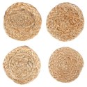Podstawki pod Kubek Jutowe Naturalne Boho 4 szt. 10 cm HSC Okrągłe