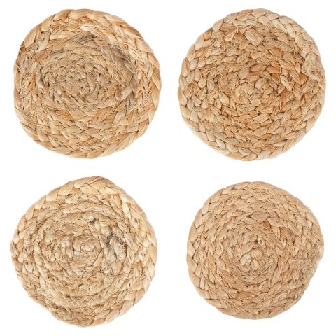 Podstawki pod Kubek Jutowe Naturalne Boho 4 szt. 10 cm HSC Okrągłe