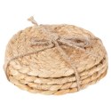 Podstawki pod Kubek Jutowe Naturalne Boho 4 szt. 10 cm HSC Okrągłe