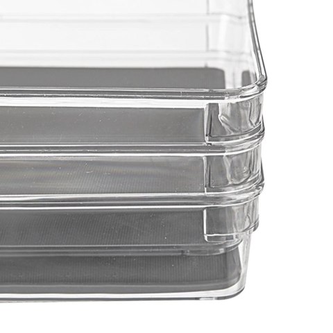 Pojemnik Organizer Szuflady GREY Mały 9 x 9 x 4,5 cm ORION Antypoślizgowy