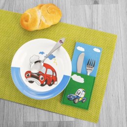 Pokrowiec Etui na Sztućce Dziecięcy Filc ORION Motyw AUTO 21 x 9 cm