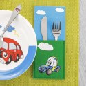 Pokrowiec Etui na Sztućce Dziecięcy Filc ORION Motyw AUTO 21 x 9 cm