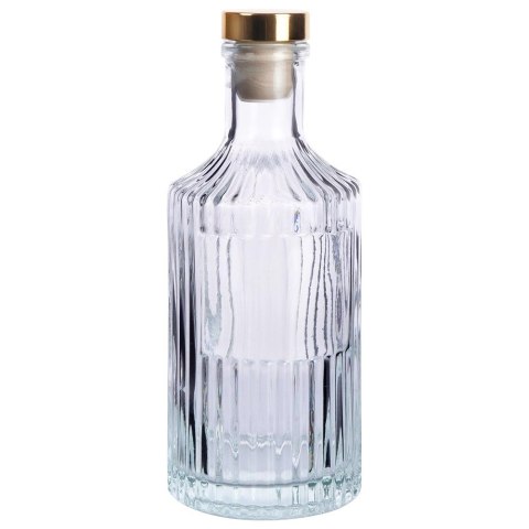 Butelka Szklana VILDE 250 ml z Korkiem Ryflowana na Oliwę lub Nalewki