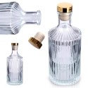 Butelka Szklana VILDE 250 ml z Korkiem Ryflowana na Oliwę lub Nalewki