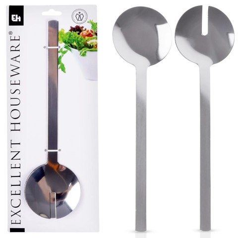 Łyżki do Sałatek Stal Nierdzewna Srebrne 26 x 7 cm 2 Szt. EXCELLENT