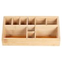 Organizer na Kosmetyki Bambusowy 23 x 9 x 8,5 cm ELEGANZA 10 Przegródek