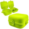 Pojemnik Lunchbox Dzielony 3 Komory 14 L VILDE z Klipsami 16 x 16 cm