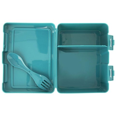 Pojemnik Lunchbox Dzielony Zestaw Sztućce 1 L ORION z Klipsami 18 x 14 cm