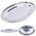 Taca do Serwowania Stalowa Owalna 39 x 26 cm EXCELLENT HOUSEWARE
