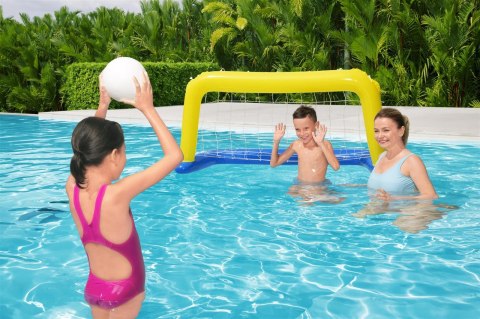 Zestaw Bramka do Piłki Wodnej Waterball z Piłką Siatką Dmuchana Pompowana Zestaw Bramka do Piłki Wodnej Waterball z Piłką Siatką Dmuchana Pompowana