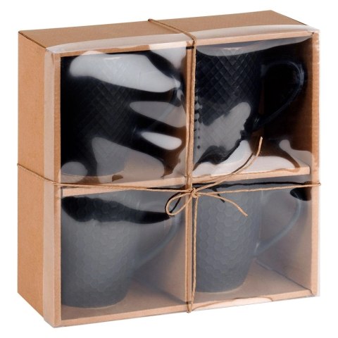 Ceramiczne Kubki do Kawy Herbaty Ceramiczne Dekoracyjne VILDE 400 ml 4 szt.