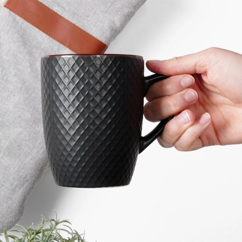 Ceramiczne Kubki do Kawy Herbaty Ceramiczne Dekoracyjne VILDE 400 ml 4 szt.