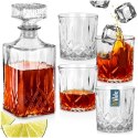 Karafka i Szklanki do Whisky Szklane VILDE 900 ml + 4x300 ml 5 el.