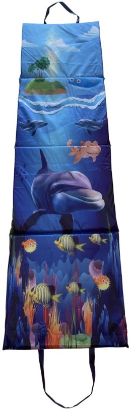 Koc Plażowy Mata Leżanka Leżak Składany Wodoodporny KUBISPORT 180x48 cm