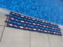 Koc Plażowy Mata Leżanka Leżak Składany Wodoodporny KUBISPORT 180x50 cm