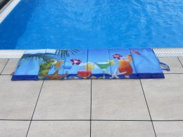 Koc Plażowy Mata Leżanka Leżak Składany Wodoodporny KUBISPORT 195x55 cm
