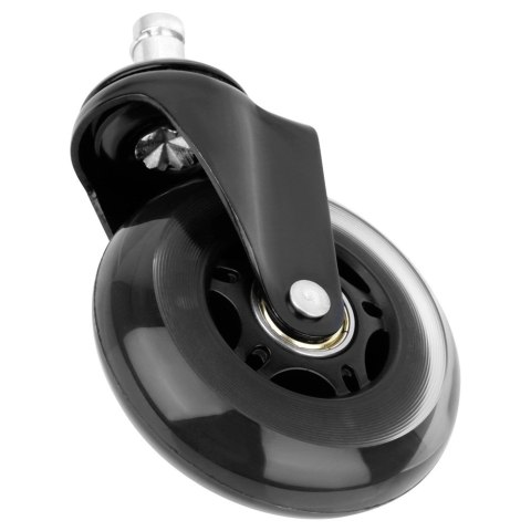 Kółka do Fotela Kauczukowe Obrotowe VILDE 7,5 cm / 11 mm 5 szt.