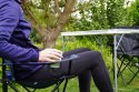 Krzesło Składane Kempingowe z Oparciem Turystyczne Lekkie Granatowe KUBISPORT