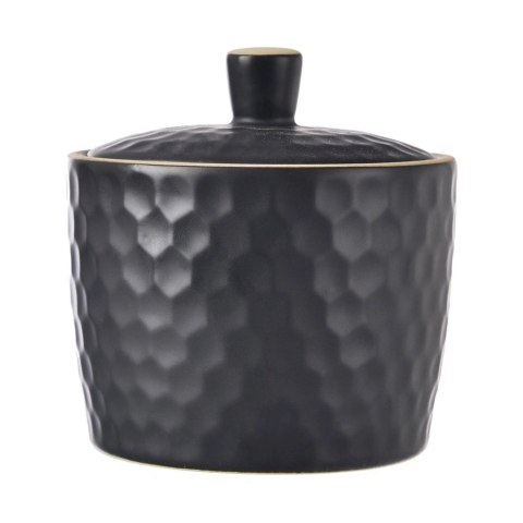 Cukierniczka Cukiernica Ceramiczna Czarna Ozdobna Klasyczna ORION 320 ml