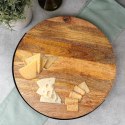 Deska do Serwowania Podawania Przekąsek Przystawek Drewniana ORION 38,5 cm