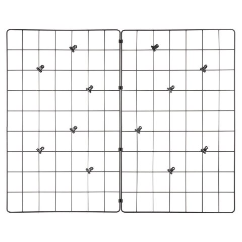 Kratka na Zdjęcia Notatki Ścianę Metalowa Biurowa Czarna VILDE 58 x 72 cm